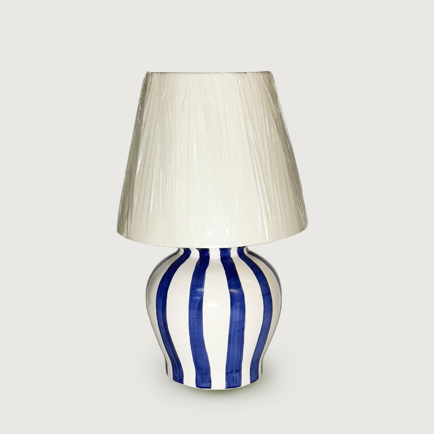 Abajur Miami Médio Listra Azul