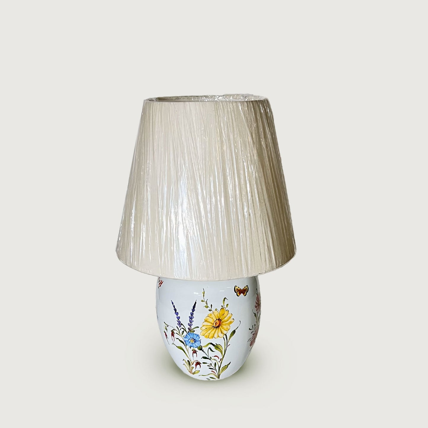 Abajur Salvador Pequeno Flores do Campo