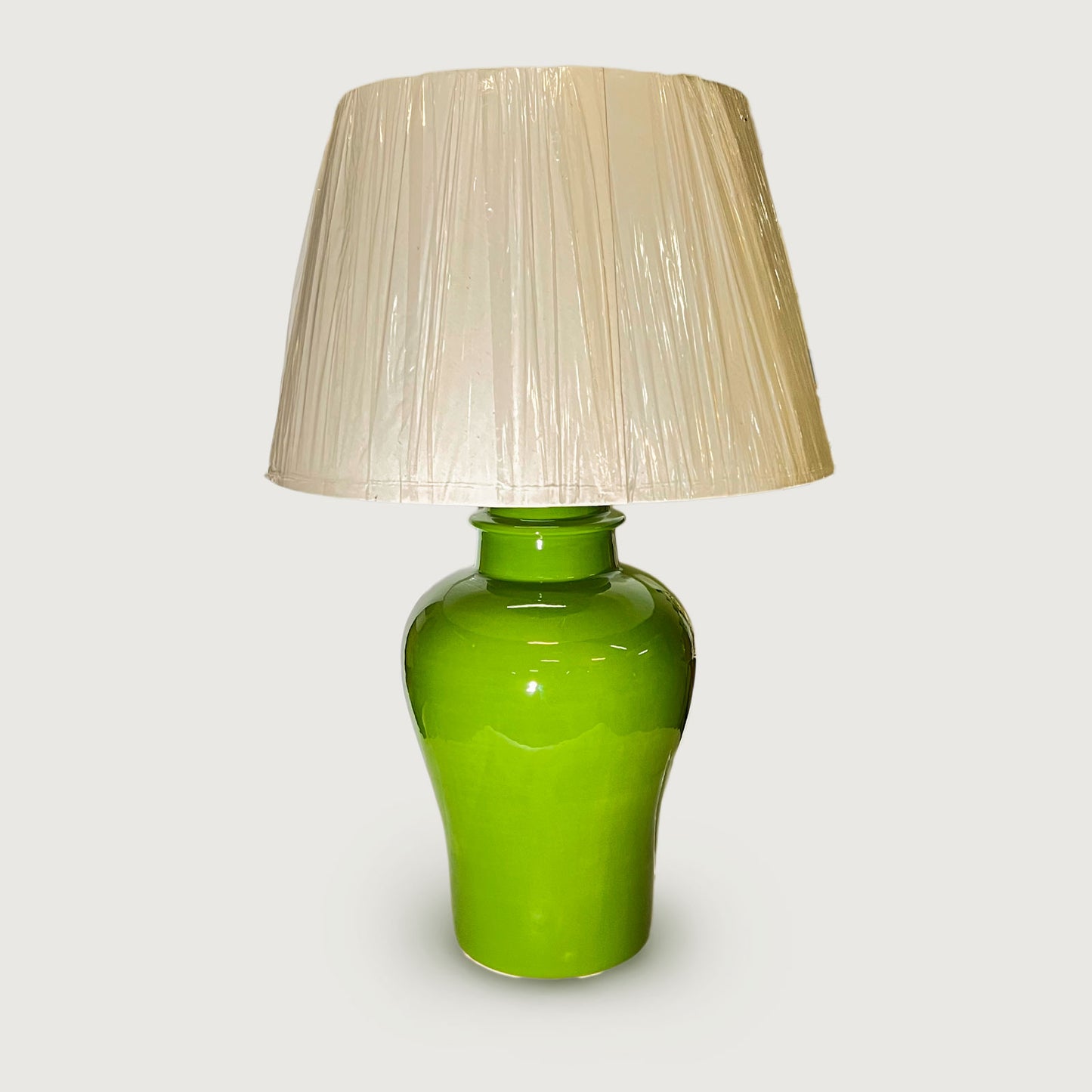 Abajur Grande Verde Bambu