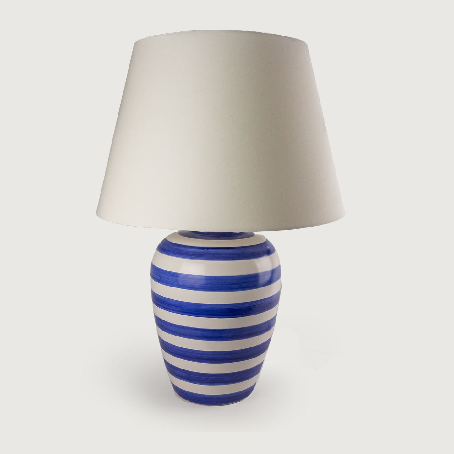 Abajur Médio Listra Azul