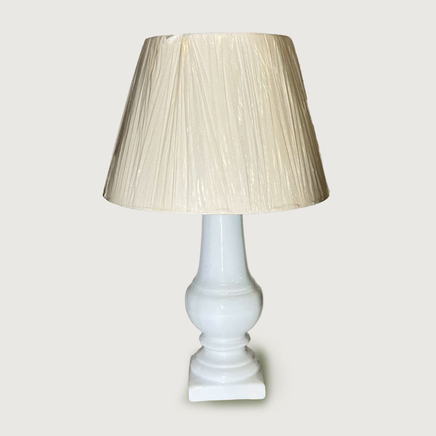 Abajur Balaustre Novo Branco