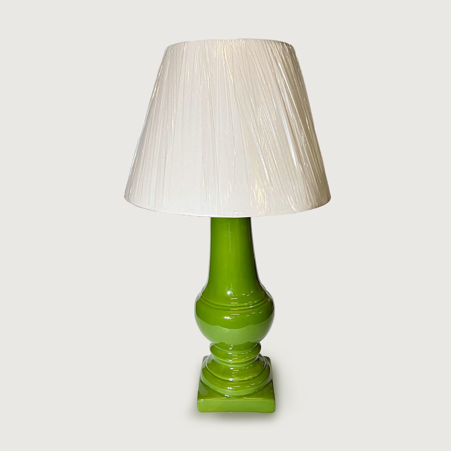 Abajur Balaustre Novo Verde Bambú