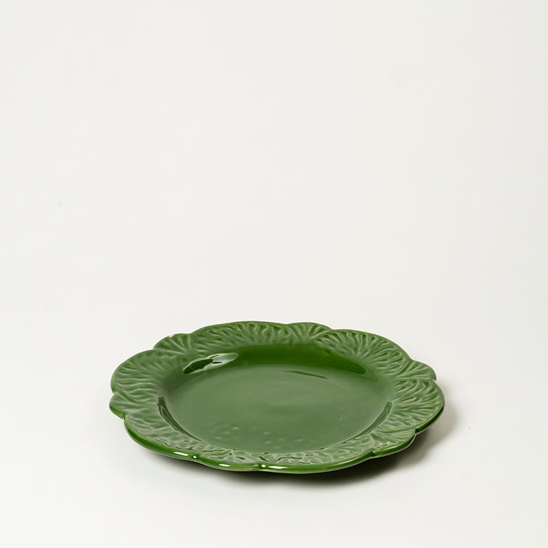 Prato Médio Folha Esmalte Verde