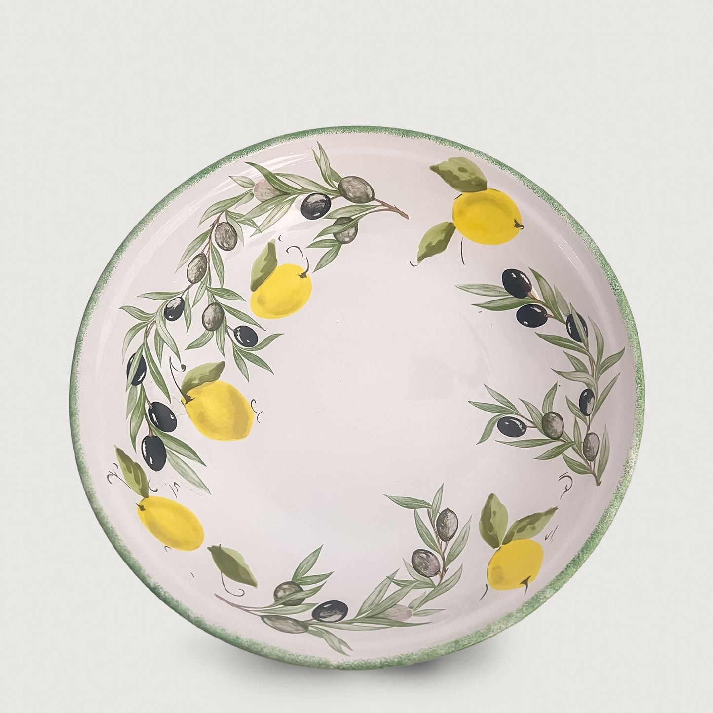 Tigela De Massa Redonda Grande Salada Mediterrânea