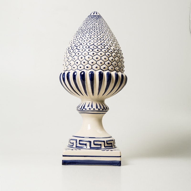 Pinha Silverinha Com Pintura Tradicional Portuguesa