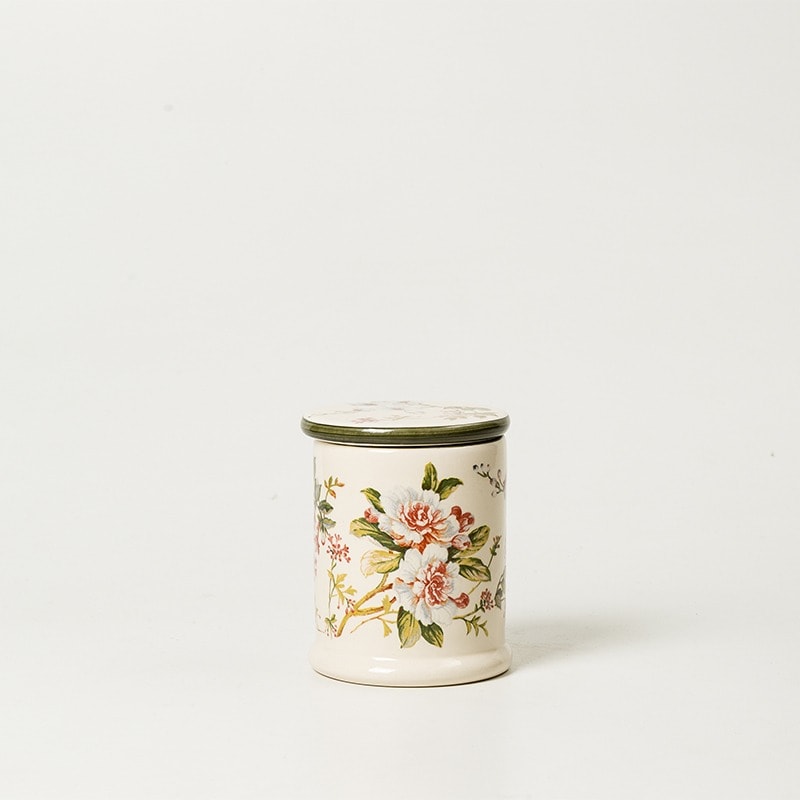 Pote Banheiro Médio Com Tampa Gardênia