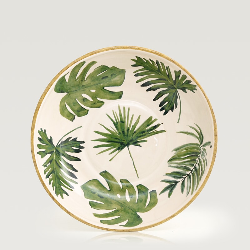 Travessa Média Folhas Verdes