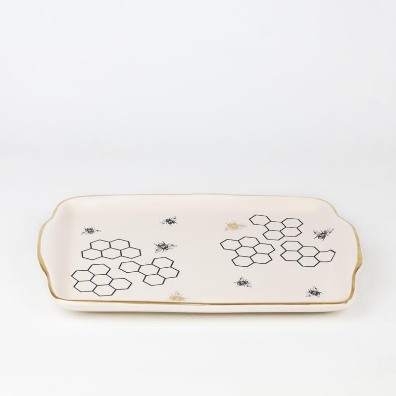 Travessa Com Alça Colmeia