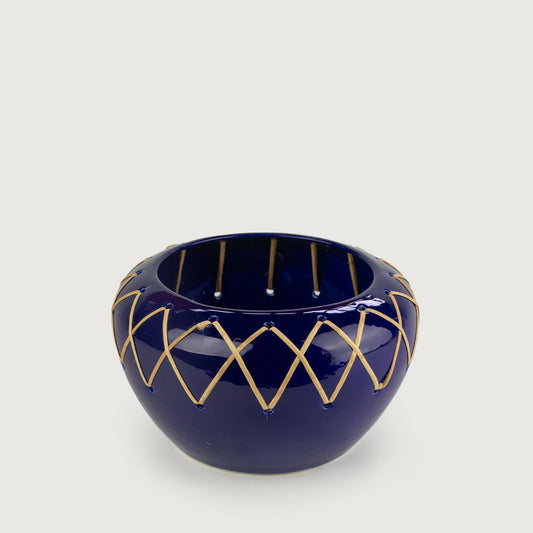 Cachepot Liso Médio com Junco