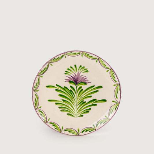 Prato De Sobremesa Sinuoso Flor de Alcachofra
