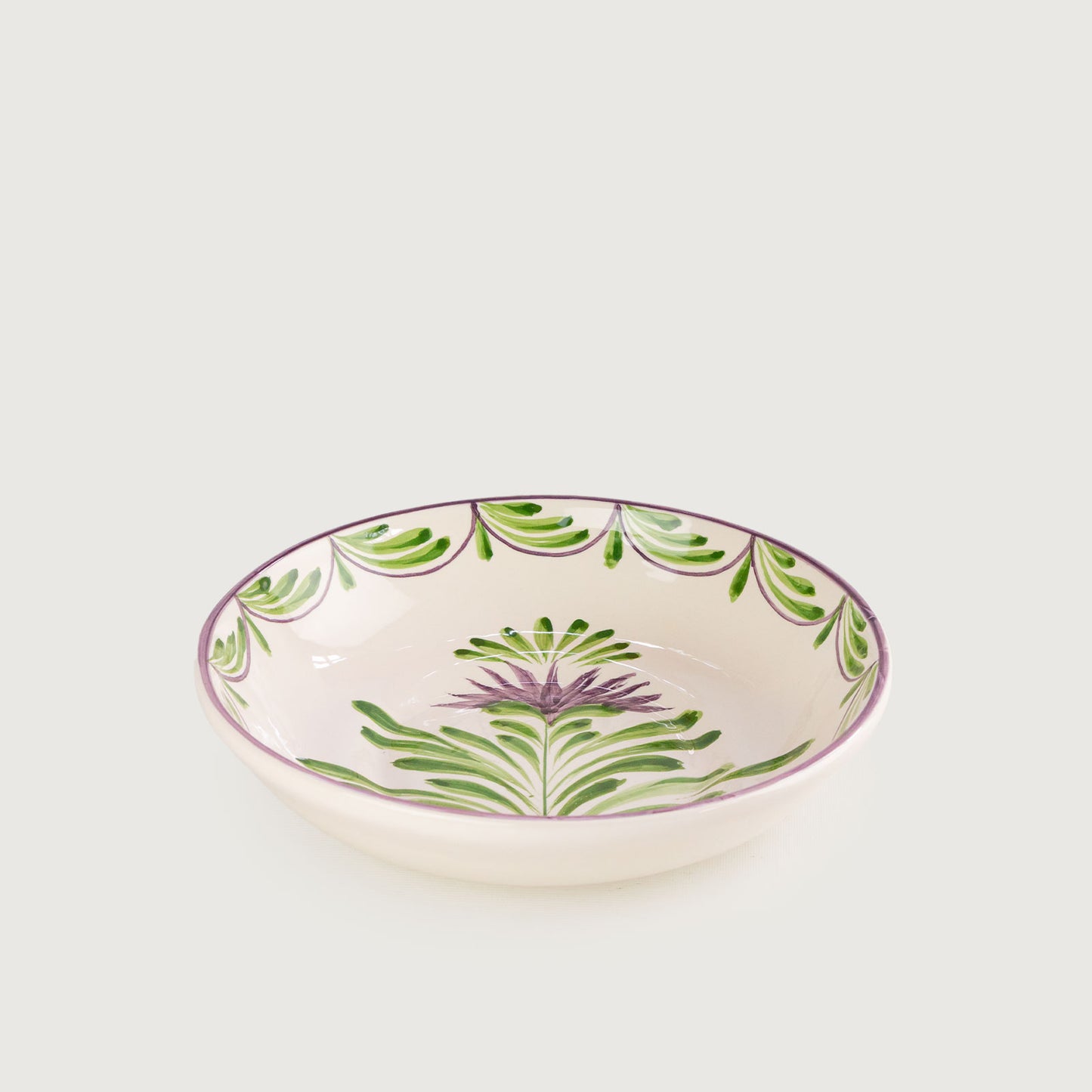 Tigela De Massa Redonda Pequena Flor de Alcachofra