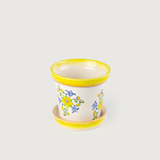 Vaso Pequeno Com Prato Napoli