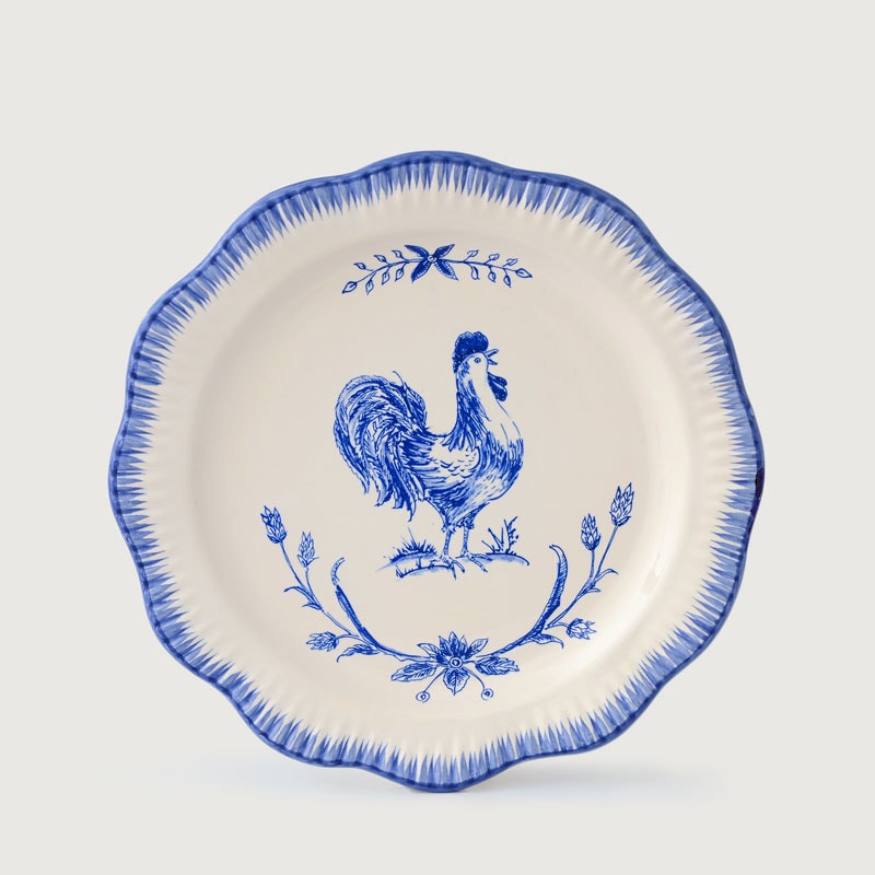 Prato De Jantar Ondulado Galinha Azul